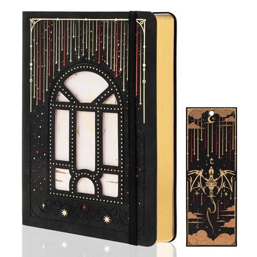 TIEFOSSI A5 Dotted Journal for Women & Men, 160 GSM Thick Paper - color: Black, size: Dotted