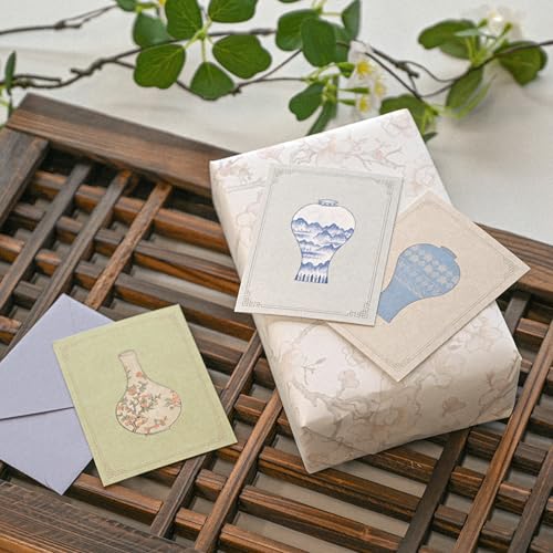 Monolike Day by Day Card, 104 Pottery - Mix 48 Mini Single cards, 24 envelopes Package - color: 104 Pottery