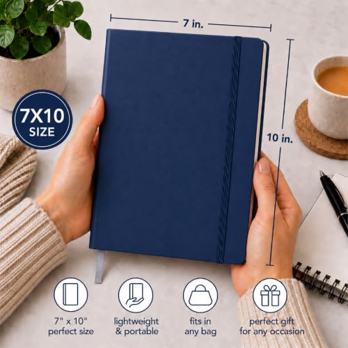 Eccolo Cool Jazz Hardbound Writing Journal, 192-Page Lined Paper, Lay-Flat - color: Eggplant, size: Medium - (6-x-8.5 Inches)
