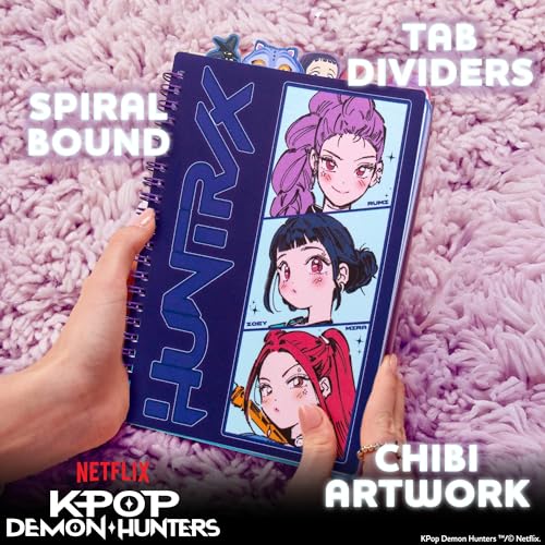 Horizon Group USA Tab Journal with 5 Dividers, Kpop Demon Hunters HUNTR/X - color: Kpop Demon Hunters