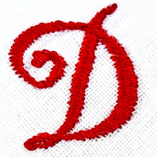 Monogrammed Handkerchiefs for Men 3-Pack Cotton, White Hankies - color: D