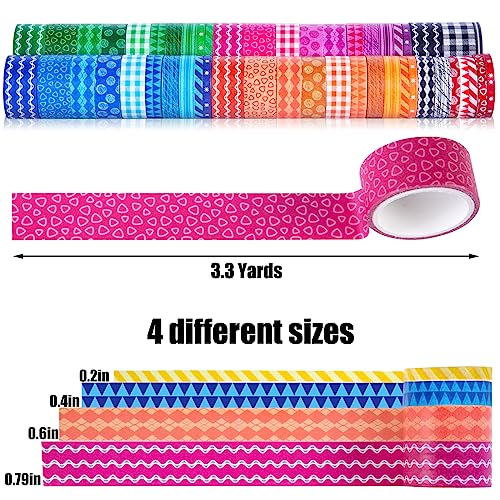 Shindel 50 Rolls Washi Tape Set, 50 Rolls Craft Tapes Decorative Tape - size: Small