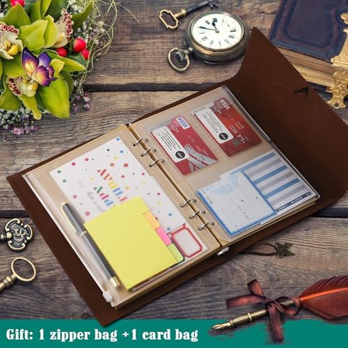 OMEYA Refillable Leather Journal for Women: A5, 100gsm Lined Paper, Blue - color: Blue, size: A5-9.3''×6.3''