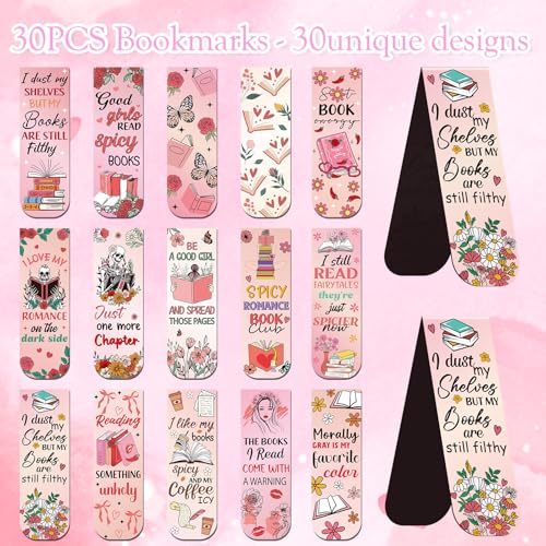 Wxiben 30 Pcs Spicy Romance Magnetic Bookmark Book Mark Page Clip - style: Spicy