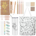 Patelai 29 Pcs Bible Study Supplies Gifts Journaling Kit for Women, White - color: White