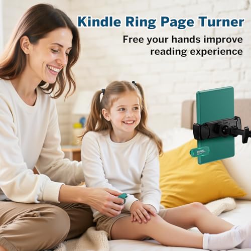 Page Turner Ring for Kindle,Remote Control for iPhone iPad Tablets eReaders - color: Jade