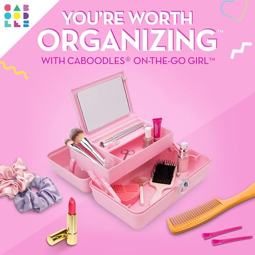 Caboodles Twilight Disco - On-the-go Girl Costmetic Organizer Make-up & Accessory Carry Case, Pink Sparkle - color: Pink Sparkle