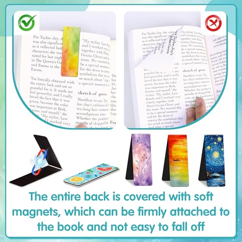 48PCS Magnetic Bookmarks Bulk Magnet Bookmarks Book Lovers Gifts - style: Multi-style