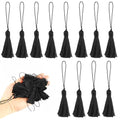 BEL AVENIR 45 pcs Mini Bookmark Tassels 3.75inch Silky Key Tassel-Black - color: Black