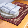 Homespice Autumn Maple Jute Braided Table Mats, Rect 10x15 Set of 4 - color: Autumn Maple