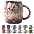 Raspberry Cream Ceramic Mug, 14oz Reactive Glaze Coffee Mug, Gift for Her - color: 14OZ - Raspberry Cream · NURTURE