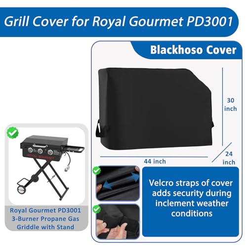 Griddle Cover for Royal Gourmet PD3001 3-Burner Propane Gas Griddle - size: PD3001