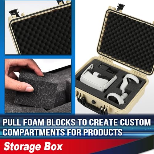 Storage Box for Collectible Cards & Craft Supplies, DIY Adjustable - size: 1 Pack | DIY Divider | Big Size | Beige