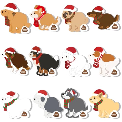 Yinder 24 Pads Dog Poop Sticky Notes Funny Christmas Party Gift - color: Multicolor, size: Dog Poop