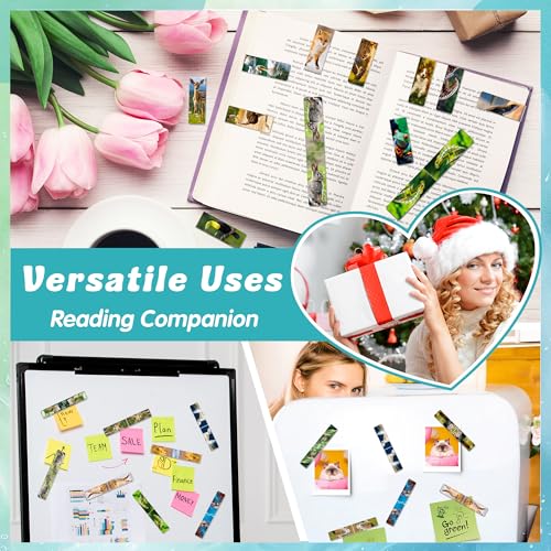 96PCS Magnetic Bookmarks Bulk Magnet Bookmarks Book Lovers Gifts - style: Animals