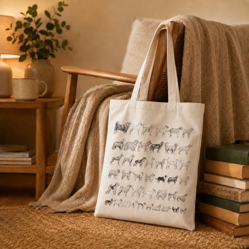 Funny Canvas Tote Bag, Reusable Shoulder Grocery Bag, Holiday Gift Bags for Friends, 13.7x15.7 inch - color: Style 25