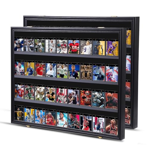 Nice C Sport Card Display Case, Graded Card Display Frame(Horizontal 2Pack) - size: 2 Pack