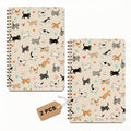 2 Pcs Cat Gifts for Women Spiral Notebook, A5 Journal Notebook 160 Pages - color: Multicolour 0021