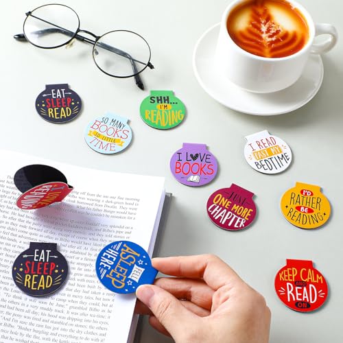 AmazingSpark 50 Pcs Magnetic Bookmarks for Reading, Colorful - style: Colorful