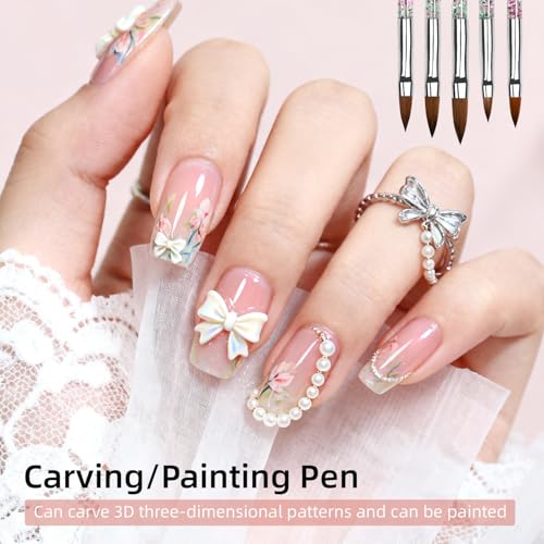JODSONE 32Pcs Nail Art Brushes kit,Nail Art Tool Set,Dotting Tools,French Manicure,Dust Brush,Striping Brushes for Long Lines,Drawing Pen Painting Pen for Gel Polish Design Supply - color: 32PCS