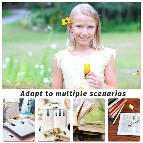 48 Pieces Magnetic Bookmarks Magnet Page Markers - Book Marks for Reading Women & Men with Storage Boxes - Gifts for Cat Lovers, Cute Magnet Bookmark Clips for Reading Pleasure (Cat Style A) - size: 48, style: Cat Style A