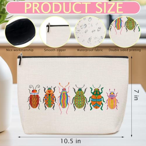 Insect Makeup Bag Travel Organizer Pouch Beetle Bug lover Cosmetic Bags - color: Multicolor 1609