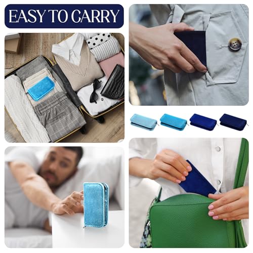 Coume 24 Sets Mini Manicure Kit for Women Men Nail Clippers, Blue Series - color: Blue Series