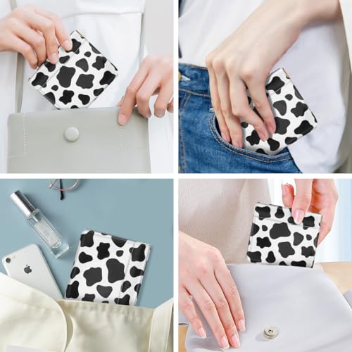 Cow Squeeze Coin Purse Pouch Mini Coin Pocket Change Wallet - color: Cow, size: Mini (3.54"x3.2")