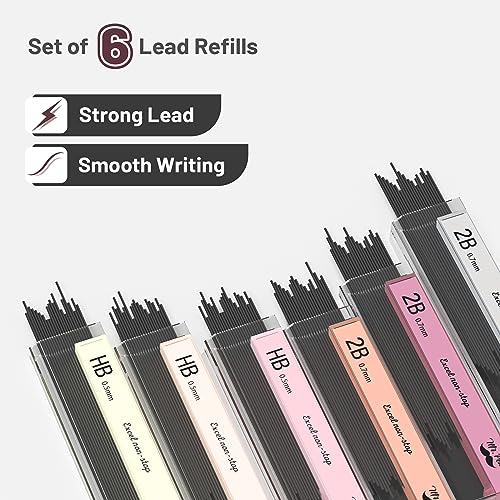 Mr. Pen- Cute Mechanical Pencil Set with Lead Refills & Erasers, 6 Pack