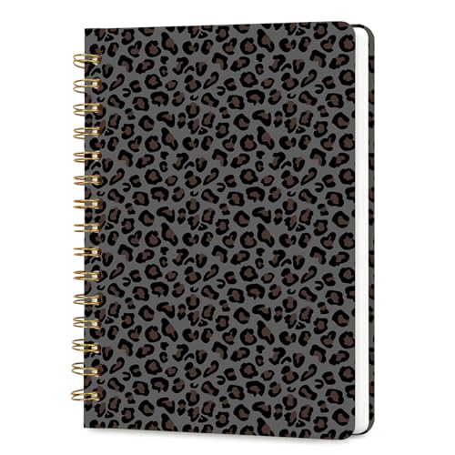 Lined Spiral Journal Notebook for Work A5, 160 Pages, Leopard Print - color: Leopard Print 1