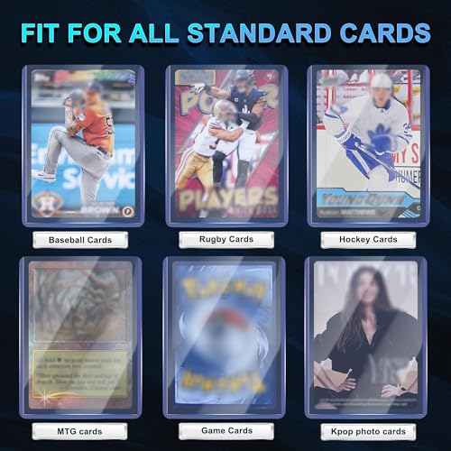 200 Card Sleeves Hard Plastic, 3"X4" Card Protectors, Baseball Card Sleeves - size: 100 Hard+100 Soft Sleeves