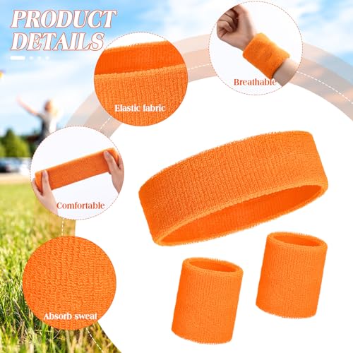 Sweatbands and Wristbands Set, Women, Men - color: Colorful