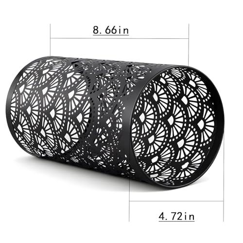 Professional Hookah Wind Cover - Metal Heat Management System & Wind Protector for Outdoor Shisha Use (Black Wind Cover) - size: Black Wind Cover