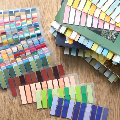 ReliThick 8000 Pcs Annotation Tabs, 40 Colors Writable Sticky Tabs for Book - color: Soft Pastels