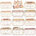Pasimy 12 Pcs Parts of Speech Posters Grammar Chart, Cute - style: Cute