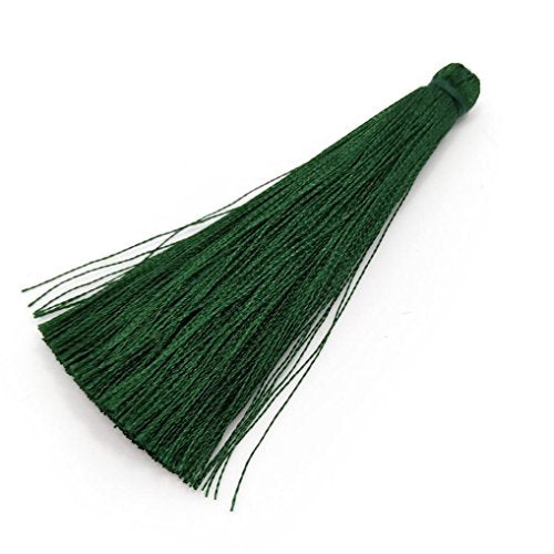 50pcs About 65mm Length Tassels Handmade Silk Tassel Pendants for Tassel Jewelry Supplies Making Materials - color: 34