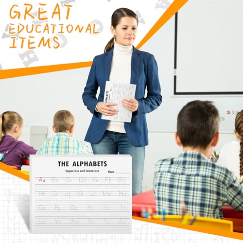 Eaasty 100 Pcs Alphabet Tracing Paper Trace Letters Alphabet Handwriting Practice Workbook Back to School for Kids Ages 3-5 Practice Paper to Write Letters for Pre K and Kindergarten (11.5x8.5 Inches) - size: 11.5x8.5 Inches