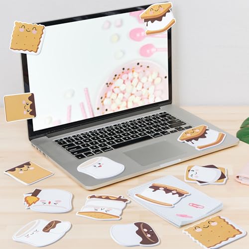 CJiangpo 30Pcs Marshmallow Sticky Notes Pads 600 Sheets Self Stick Notepad - color: Marshmallow