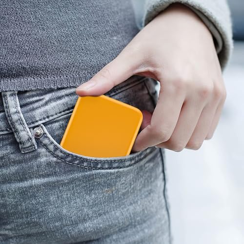 Kintion Pocket Mirror, 1X/3X Magnification LED Compact Mirror (Yellow) - color: Yellow