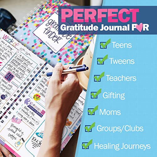 Denise Albright Gratitude Finder® 52 Week Non-Dated Journal for Women, Teens & Girls with 165 Hand-Illustrated Stickers (Beach, Please!) - color: Beach, Please! Gratitude Finder Journal