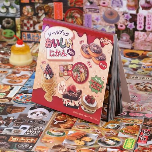 TIAMECH Food Fun Restaurant Japanese Stickers Book - color: Food Fun Restaurant