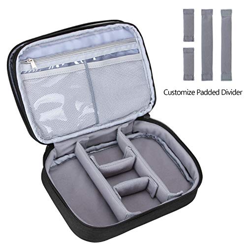 Teamoy Makeup Brush Travel Case, Medium, Black - color: Black, size: Medium (Pack of 1)