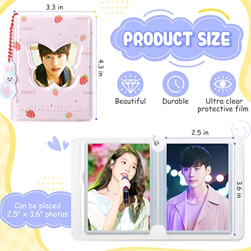 3 Inch Kpop Photocard Binder, Pink Butterfly, Polyvinyl Chloride, 20 Pockets, 4.33 x 3.15 x 1.18 Inches - color: Pink Butterfly