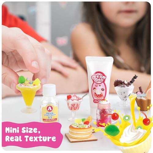12 Making Miniature Food Toys Set, DIY, Resin Play, Mini Pretend Play Food