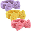 WSYUB Spa Headband, Makeup Headband for Washing Face, Skincare Headbands - color: Yellow,Pink and Purple