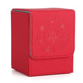 Arkeiliy MTG Deck Box 110+ Storage Sleeved Cards for Magic Commander - color: Red