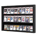 24 Sports Graded Card Display case for Shows, Black, Horizontal - size: 24 Card - Black - Horizontal
