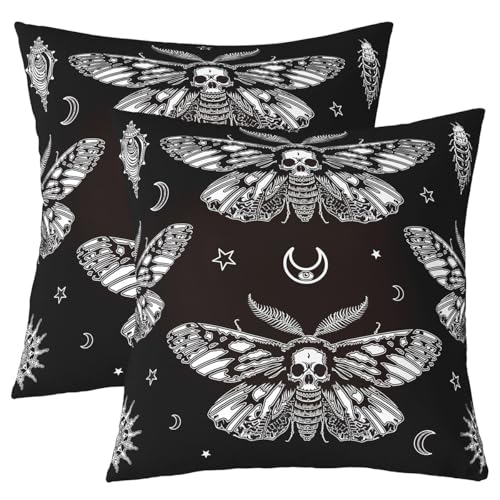 Feelyou Boho Moth Throw Pillow Cover 1 Piece 18"x18" - color: Multi 05, size: 18" x 18" (Pack of 1)