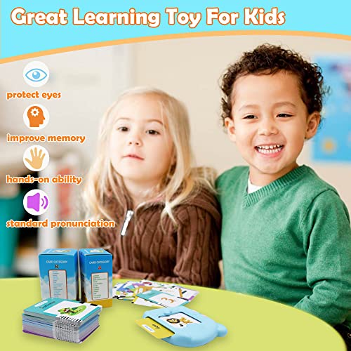 MAYAPHILOS 510 Words Alphabet Talking Flash Cards for 3-8 Years Kids - size: 510 Words English (Blue)