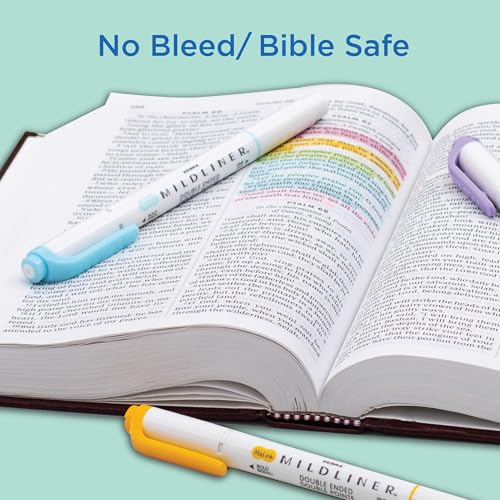 Zebra Pen MILDLINER No Bleed Highlighter, Refresh Colors, Dual Tip, 5-Pack - color: Refresh